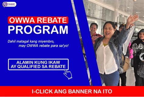 owwa.gov.ph rebate appointment